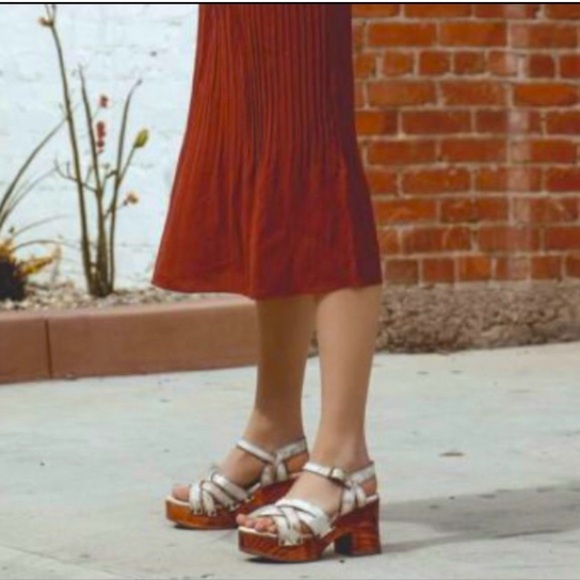 Bed Stu Paulina Platform Leather Clogs Sandals Nectar Lux Women’s 7 - Picture 1 of 11